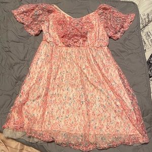 D-Signed by Disney girl’s floral lace dress
